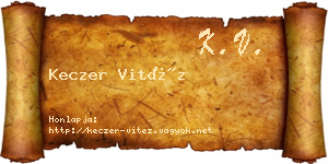 Keczer Vitéz névjegykártya